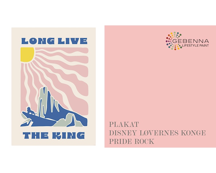 Plakat Disney Løvernes Konge Pride Rock
